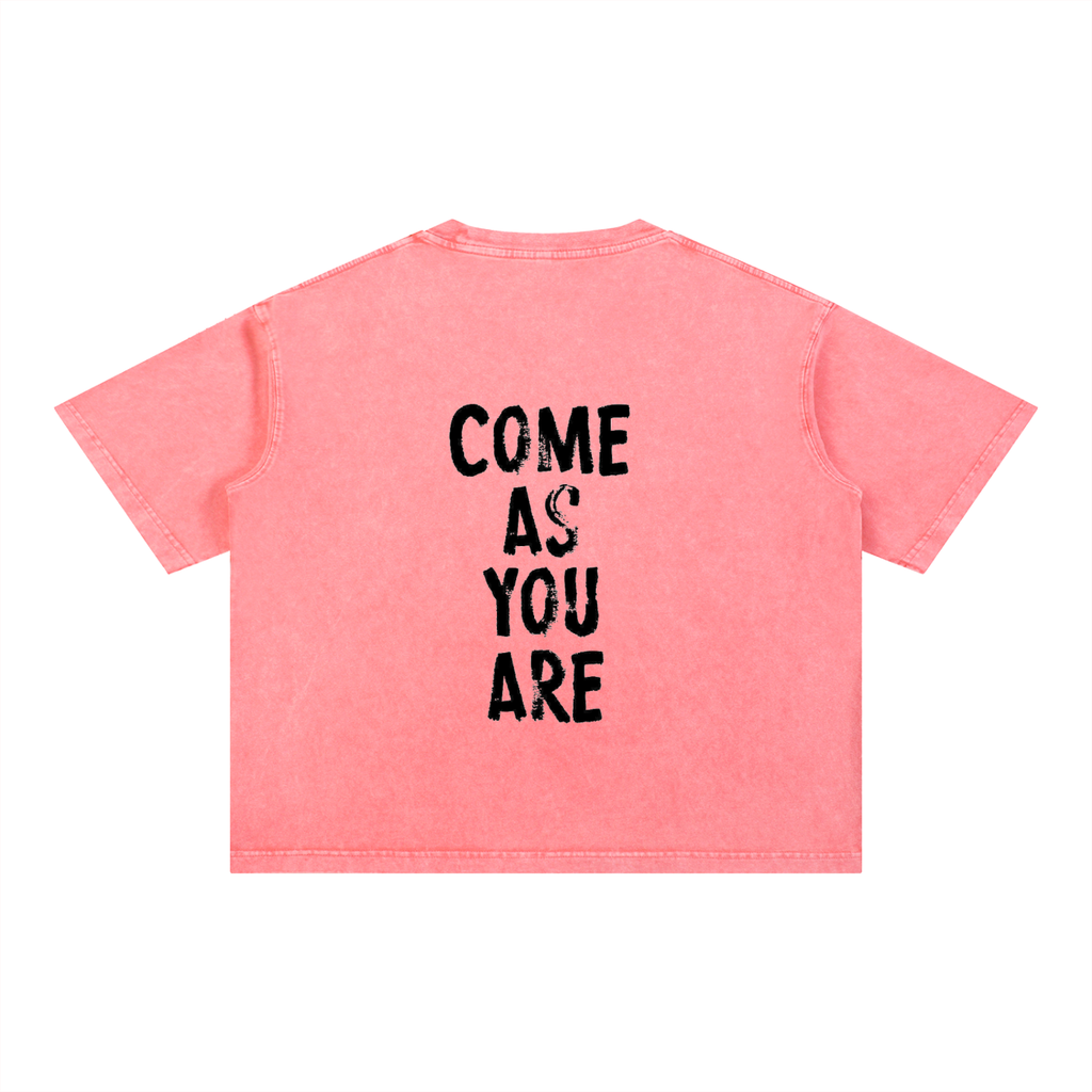 Mineral Wash Boxy Cotton T-Shirt