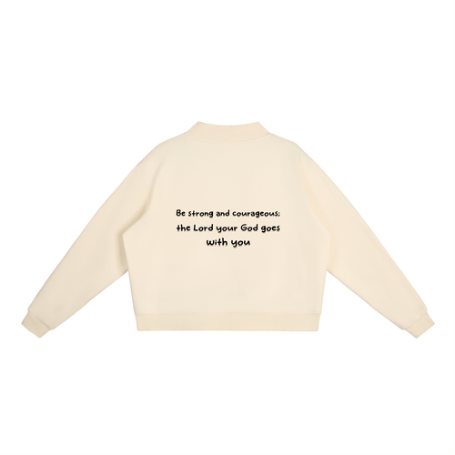 Essential Fleece Mock-Neck Crew Sweatshirt
