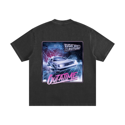 Heavyweight Vintage Washed Frayed T-Shirt