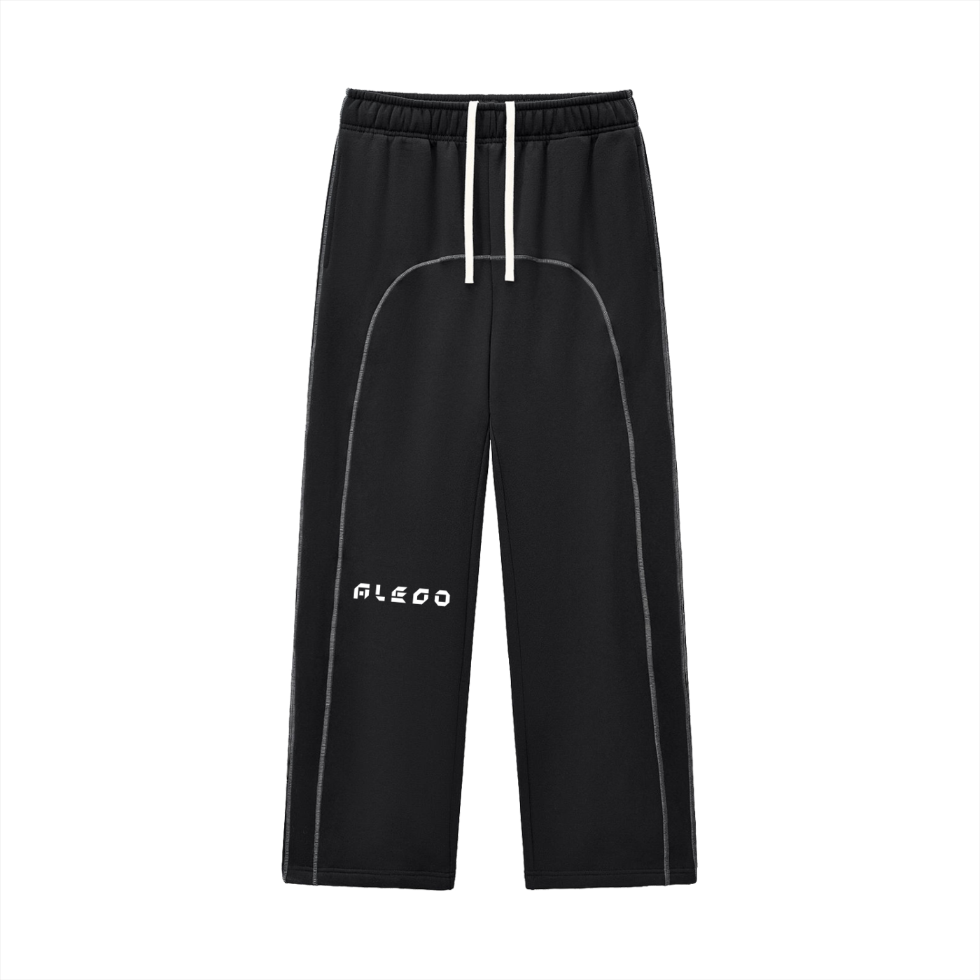 Contrast-Stitched Fleece Sweatpants