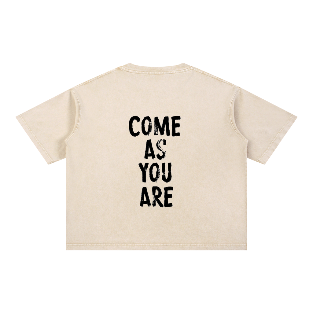 Mineral Wash Boxy Cotton T-Shirt